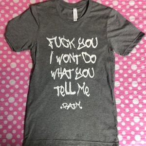 RATM Gray Crew Neck T Shirt XS *Brand New*